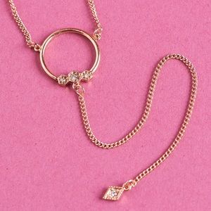 NWT Luv AJ Full Bloom Lariat Necklace